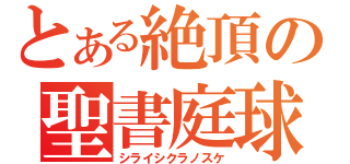 とある絶頂の聖書庭球（シライシクラノスケ）