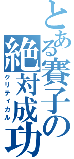 とある賽子の絶対成功（クリティカル）