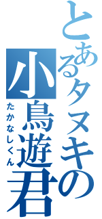 とあるタヌキの小鳥遊君（たかなしくん）