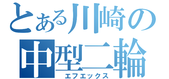 とある川崎の中型二輪（　エフエックス）