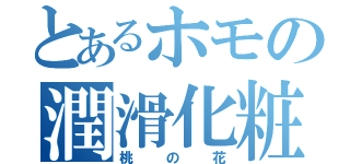 とあるホモの潤滑化粧水（桃の花）