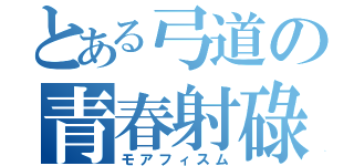 とある弓道の青春射碌（モアフィスム）