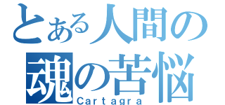 とある人間の魂の苦悩（Ｃａｒｔａｇｒａ）