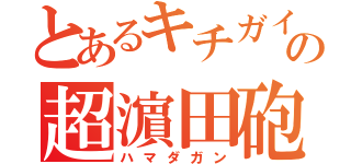 とあるキチガイの超濵田砲（ハマダガン）