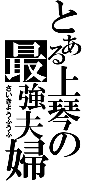 とある上琴の最強夫婦（さいきょうふうふ）