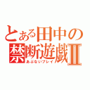 とある田中の禁断遊戯Ⅱ（あぶないプレイ）