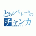 とあるバレー部のチャンカワイ（正路要チャン）