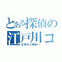 とある探偵の江戸川コナン（正体は工藤新一）