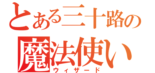 とある三十路の魔法使い（ウィザード）