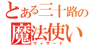 とある三十路の魔法使い（ウィザード）