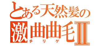 とある天然髪の激曲曲毛Ⅱ（チリゲ）