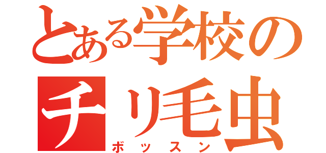 とある学校のチリ毛虫（ボッスン）