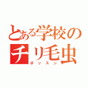 とある学校のチリ毛虫（ボッスン）