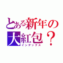 とある新年の大紅包？（インデックス）