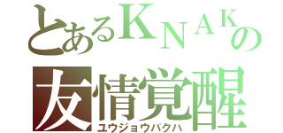 とあるＫＮＡＫの友情覚醒（ユウジョウバクハ）