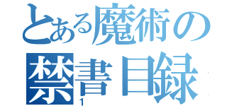 とある魔術の禁書目録（１）