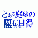 とある庭球の烈伝目得（バイオグラフィー）