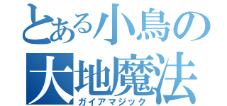 とある小鳥の大地魔法（ガイアマジック）