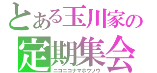 とある玉川家の定期集会（ニコニコナマホウソウ）