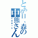 とある日、森の中熊さん（に出会った）