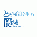 とある高校生の破滅（カタストロフィ）