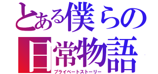 とある僕らの日常物語（プライベートストーリー）