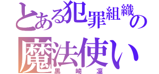 とある犯罪組織の魔法使い（黒崎凜）