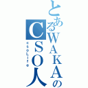 とあるＷＡＫＡＭＥのＣＳＯ人生（ｃｓｏＬｉｆｅ）