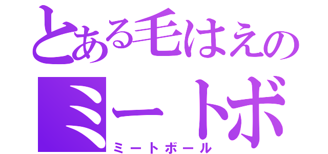 とある毛はえのミートボール（ミートボール）