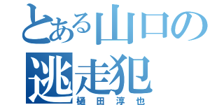 とある山口の逃走犯（樋田淳也）