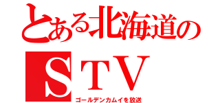 とある北海道のＳＴＶ（ゴールデンカムイを放送）