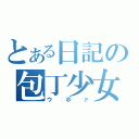 とある日記の包丁少女（ウボァ）