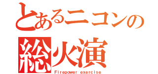 とあるニコンの総火演（Ｆｉｒｅｐｏｗｅｒ ｅｘｅｒｃｉｓｅ）