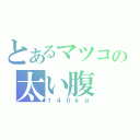 とあるマツコの太い腹（１４０ｋｇ）