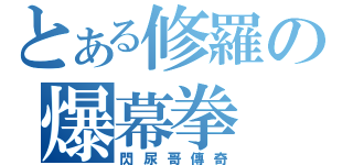 とある修羅の爆幕拳（閃尿哥傳奇）