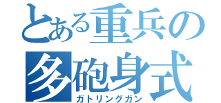 とある重兵の多砲身式（ガトリングガン）