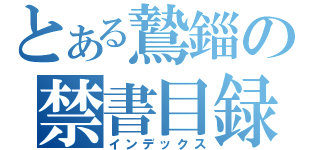 とある鷙錙の禁書目録（インデックス）