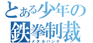 とある少年の鉄拳制裁（メタルパンチ）