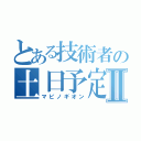 とある技術者の土日予定表Ⅱ（マビノギオン）