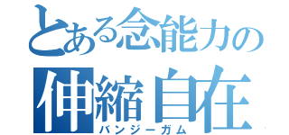 とある念能力の伸縮自在の愛（バンジーガム）