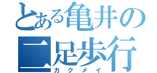 とある亀井の二足歩行（カクメイ）