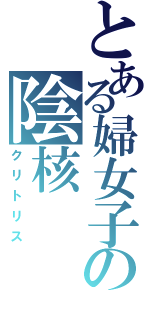 とある婦女子の陰核（クリトリス）