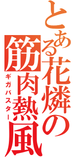 とある花燐の筋肉熱風（ギガバスター）