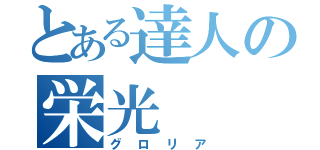 とある達人の栄光（グロリア）