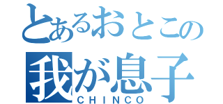 とあるおとこの我が息子（ＣＨＩＮＣＯ）