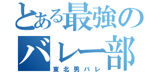 とある最強のバレー部（東北男バレ）