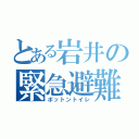 とある岩井の緊急避難所（ボットントイレ）