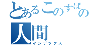 とあるこのすば好きの人間（インデックス）