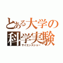 とある大学の科学実験（サイエンスショー）