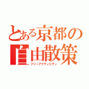 とある京都の自由散策（フリーアクティビティ）